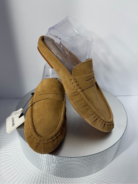 Jason Wu women’s Suede Penny Loafers in Cognac Brown